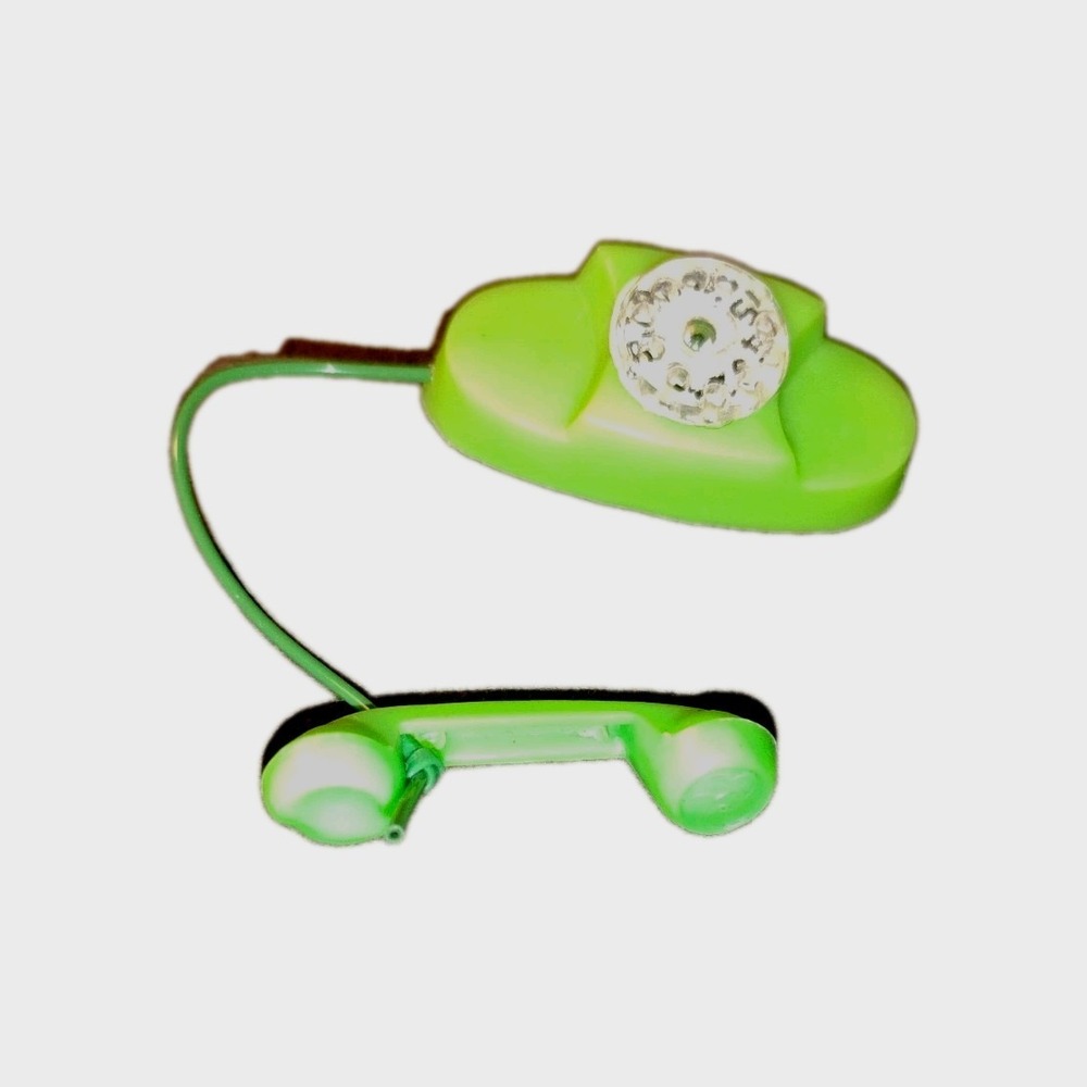 Vtg Barbie Doll Dial Telephone Accessory Lime Green princess phone clone Tammy